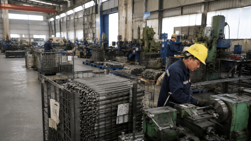 Industrial steel manufacturing facility
